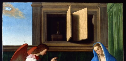 Vincenzo Catena, Annunciazione, Pinacoteca di Carpi L'Annunciazione di Vincenzo Catena, alla Pinacoteca di Carpi
