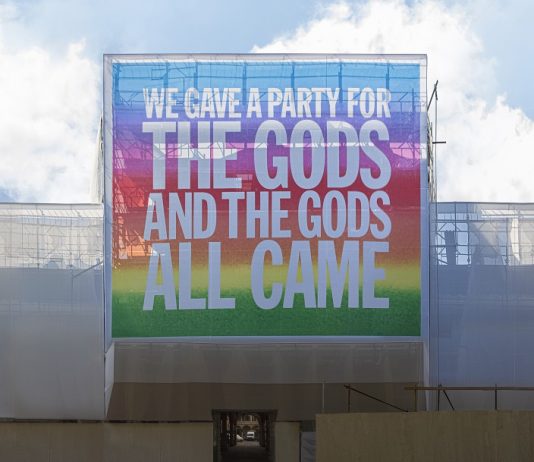 Apalazzogallery in mostra con un’opera monumentale di John Giorno