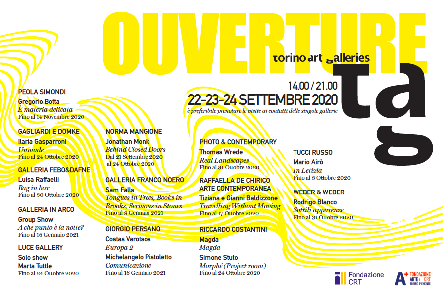 TAG – Torino Art Galleries 2020https://www.exibart.com/repository/media/2020/09/tag2020.png