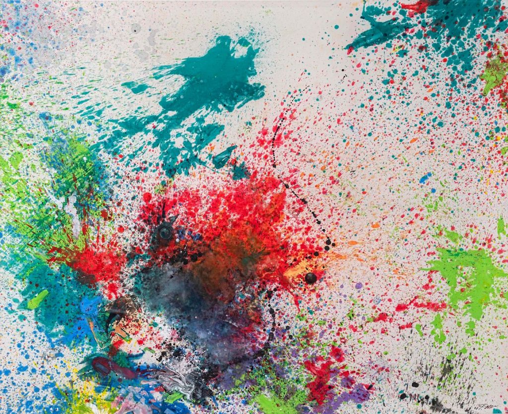 Shozo Shimamoto, Capri-Certosa 11 (2008). Cardi Gallery