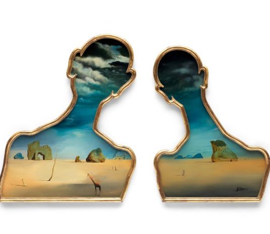 Le teste piene di nuvole di Dalí e Gala all’asta da Bonhams © Bonhams Salvador Dalí (1904-1989), Couple aux têtes pleines de nuages (1937). Stima: £7,000,000 – 10,000,000. 92.5 x 72.5 cm (figura di sinistra) 90 x 70.5 cm (figura di destra)