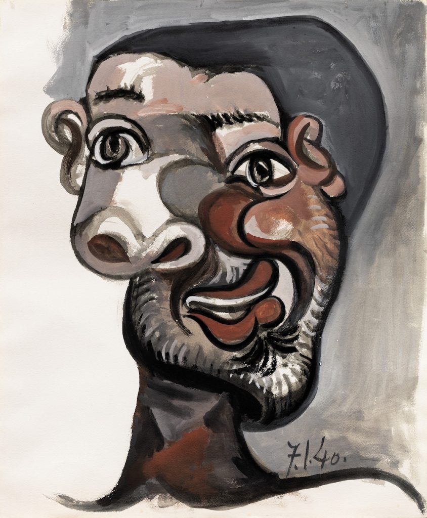 Pablo Picasso, Tête d’homme (1940). Sotheby's