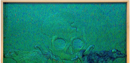 Blindarte torna in presenza con due date a dicembre Jan Fabre, Loyalty Pisses in Death’s Mouth (2016). Blindarte