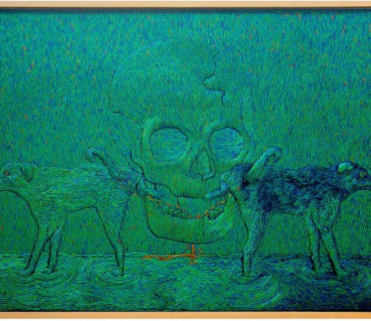 Blindarte torna in presenza con due date a dicembre Jan Fabre, Loyalty Pisses in Death’s Mouth (2016). Blindarte