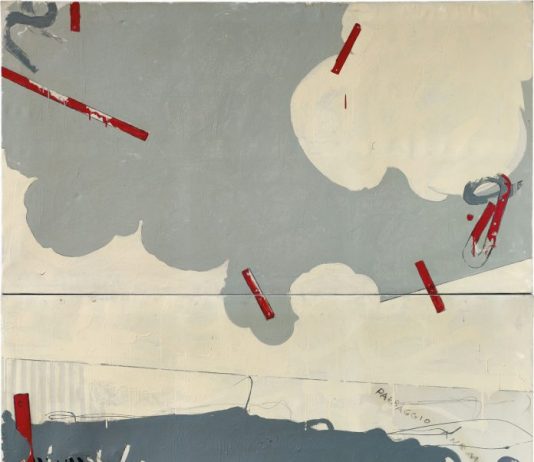 Thinking Italian Milan, i risultati dell’asta di Christie’s Mario Schifano, Paesaggio anemico I, 1964. Christie’s, Thinking Italian Milan