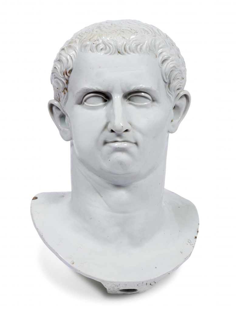 Busto di Claudio, Manifattura Carlo Ginori. Pandolfini Casa d'Aste