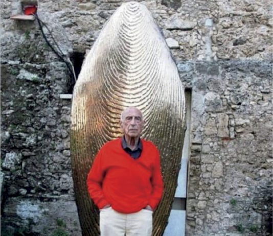 L’amore di Gillo Dorfles per la sua Paestum, in una mostra Gillo Dorfles in occasione della mostra di Arnaldo Pomodoro sulle mura di Paestum