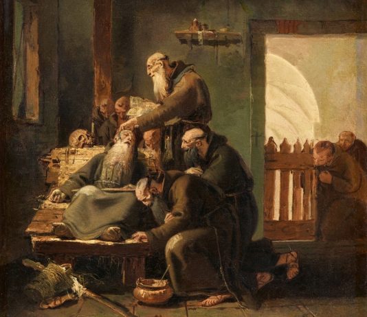 Tiepolo fa scintille da Lempertz Giovanni Battista Tiepolo, Morte di un monaco cappuccino. Lempertz