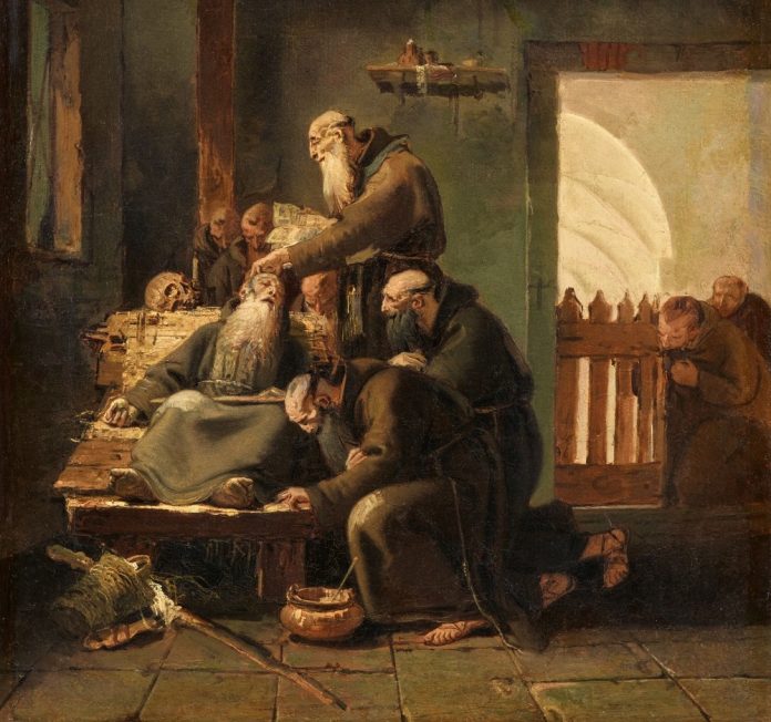 Giovanni Battista Tiepolo, Morte di un monaco cappuccino. Lempertz