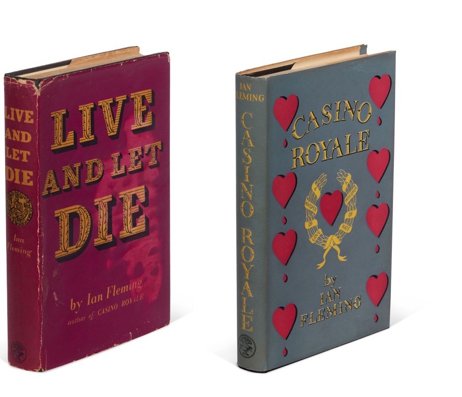 COVERS FROM LIVE AND LET DIE AND CASINO ROYALE BY IAN FLEMING. Sotheby's
