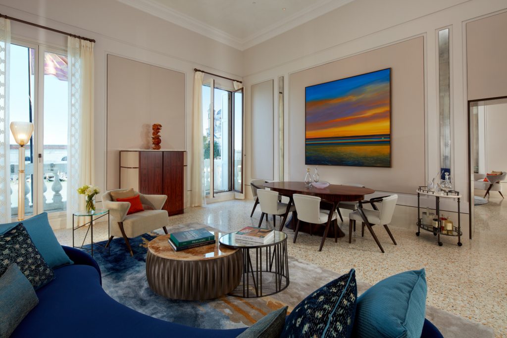 Presidential Suite Living Room. Courtesy of The St. Regis Venice
