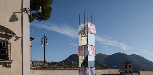 Il paesaggio e la storia di Rieti, nell’installazione site specific di Alberonero Opera di Alberonero a Rieti