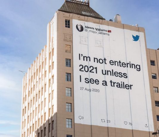 La nuova campagna Twitter dice addio al 2020
