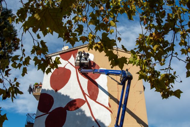 Il murales di Tellas a Roma