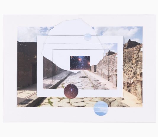 Pompeii Commitment: la materia archeologica è contemporanea e va online Giulio Paolini, Senza titolo (Pompei), 2020, matita e collage su carta, 35 x 50 cm. © Giulio Paolini. Photo Luca Vianello, Torino. Courtesy Fondazione Giulio e Anna Paolini, Torino