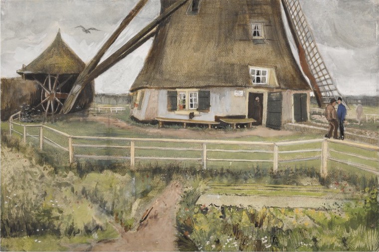 Vincent Van Gogh, Vernon, soleil (1894). Sotheby's