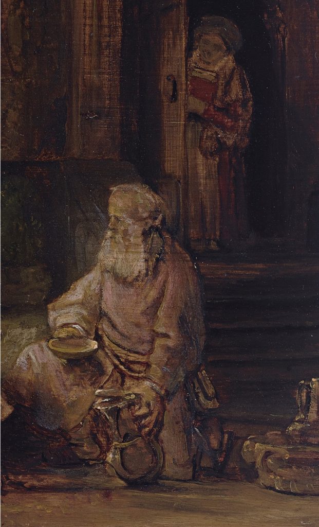 Rembrandt, Abraham and the Angels (1646). Sotheby's