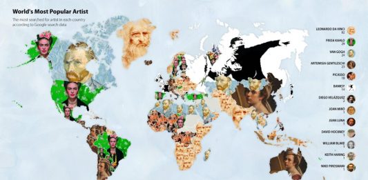 exibart.artworld: il giro del mondo dell’arte in sei notizie Tra le notizie dal mondo dell'arte di questa settimana, gli artisti e le artiste più ricercate su Google in tutto il mondo (Ken Bromley Art Supplies)