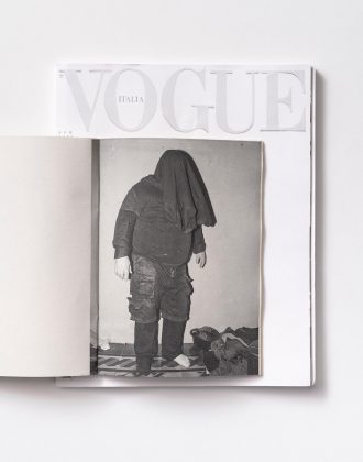 Jacopo Benassi Brutal Casual vs Vogue, 2020 tecnica mista su copertina Courtesy l’artista e Galleria Francesca Minini, Milano