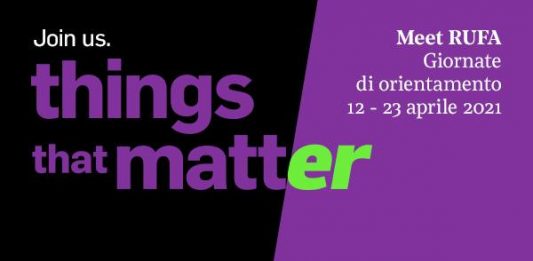 Meet RUFA Giornate di orientamento. 12 – 23 aprile 2021