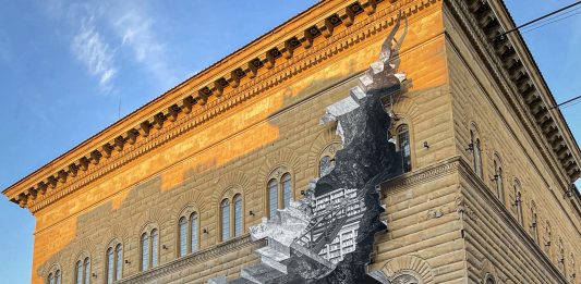 Svelata la nuova opera di JR a Palazzo Strozzi