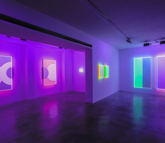 Il colore mutante di Regine Schumann, perfetto nell’ora blu