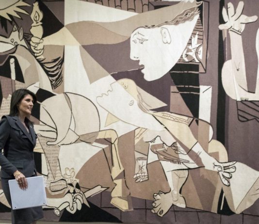 L’arazzo di Guernica portato via dalla Sede dell’ONU di New York