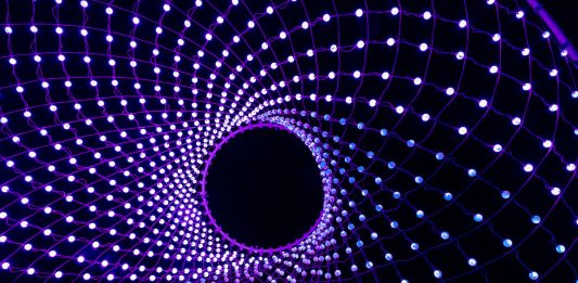 Le installazioni luminose del Noor Riyadh Festival, nella capitale saudita