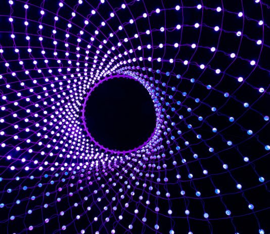 Le installazioni luminose del Noor Riyadh Festival, nella capitale saudita