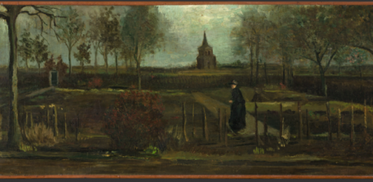 Arrestato nei Paesi Bassi l’autore del furto dei quadri di Vincent Van Gogh e Frans Hals Vincent van Gogh, The Parsonage Garden at Nuenen in Spring (1884). ©Groninger Museum.
