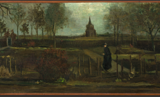 Arrestato nei Paesi Bassi l’autore del furto dei quadri di Vincent Van Gogh e Frans Hals Vincent van Gogh, The Parsonage Garden at Nuenen in Spring (1884). ©Groninger Museum.
