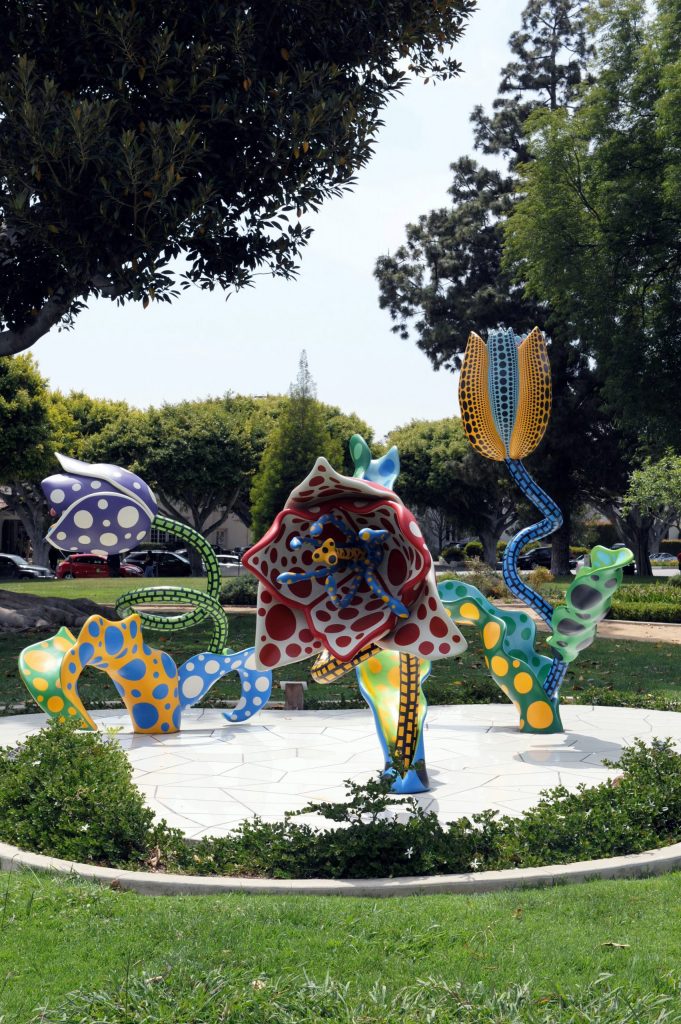 “Hymn of Life—Tulips” (2007), mixed media, installation dimensions variable, courtesy of the City of Beverly Hills