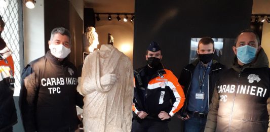 Una statua romana trafugata in Italia, è stata ritrovata per caso in Belgio