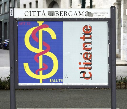 Art32 ha tappezzato Bergamo con i poster per la campagna della salute pubblica
