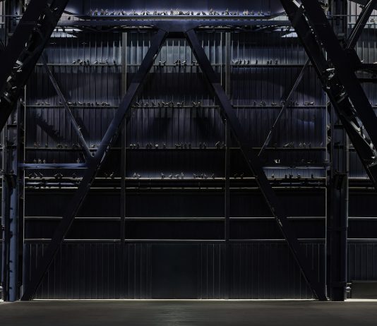Cattelan torna a Milano. Le foto della mostra al Pirelli HangarBicocca Maurizio Cattelan Ghosts, 2021 Veduta dell’installazione, Pirelli HangarBicocca, Milano, 2021 Piccioni in tassidermia Dimensioni ambientali Courtesy l’artista e Pirelli HangarBicocca, Milano Foto: Agostino Osio