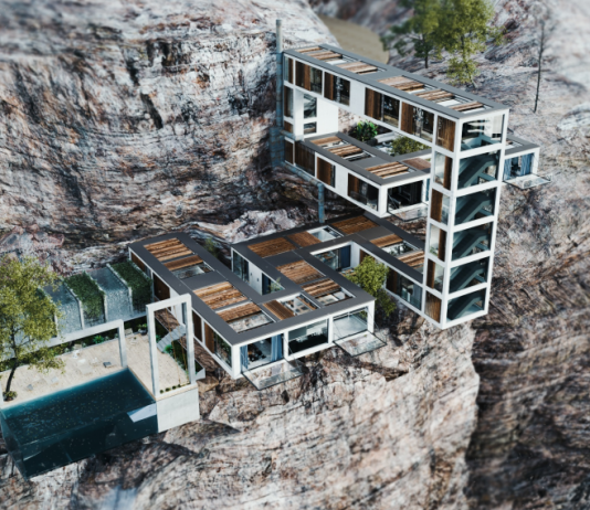 Mountain House: la casa incastonata nella scogliera, con vista sull’oceano
