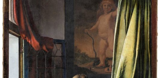 La donna che legge una lettera di Vermeer esposta con il suo “nuovo” Cupido