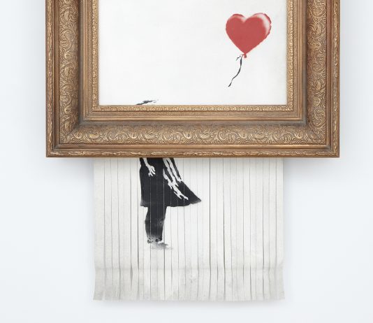 Banksy torna da Sotheby’s con “Love is in the Bin” Love is in the Bin banksy