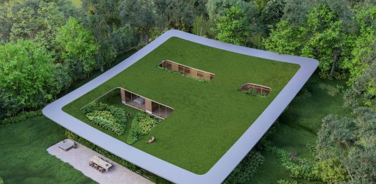 La casa con il prato sul tetto: Victor Ortiz presenta in Brasile la sua Taperà House