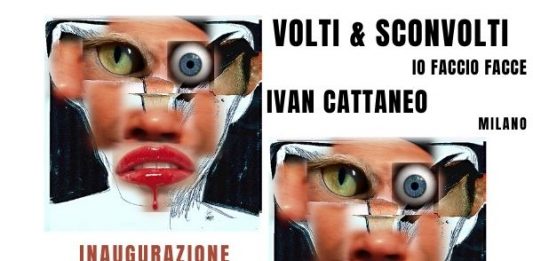 Ivan Cattaneo Volti & Sconvolti Io Faccio Facce alla Galleria Art Luxury di Milano