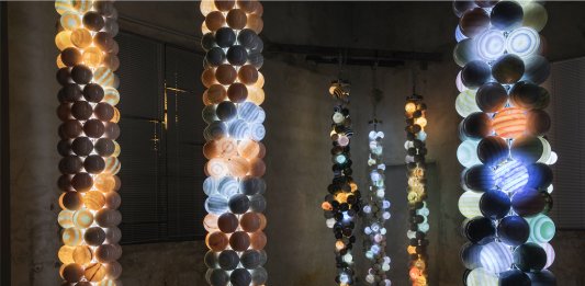 Park Eun Sun nella sede di Cortina d’Ampezzo di Contini Galleria d’Arte