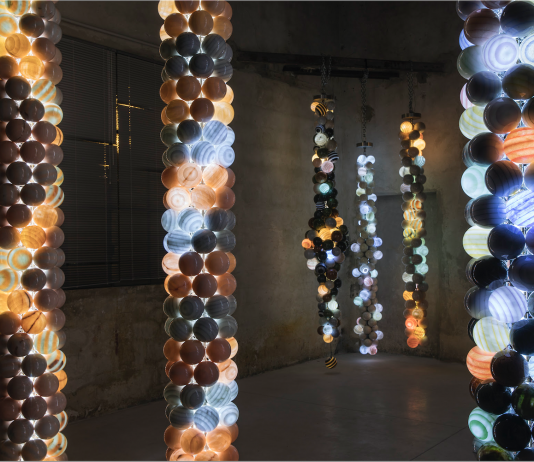 Park Eun Sun nella sede di Cortina d’Ampezzo di Contini Galleria d’Arte