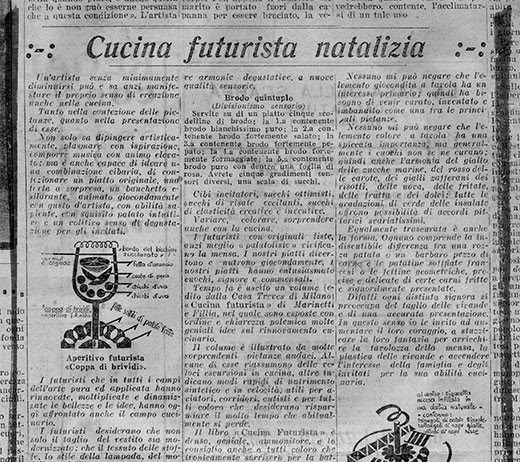 Cucina futurista natalizia: Fortunato Depero e la rivoluzione gastronomica