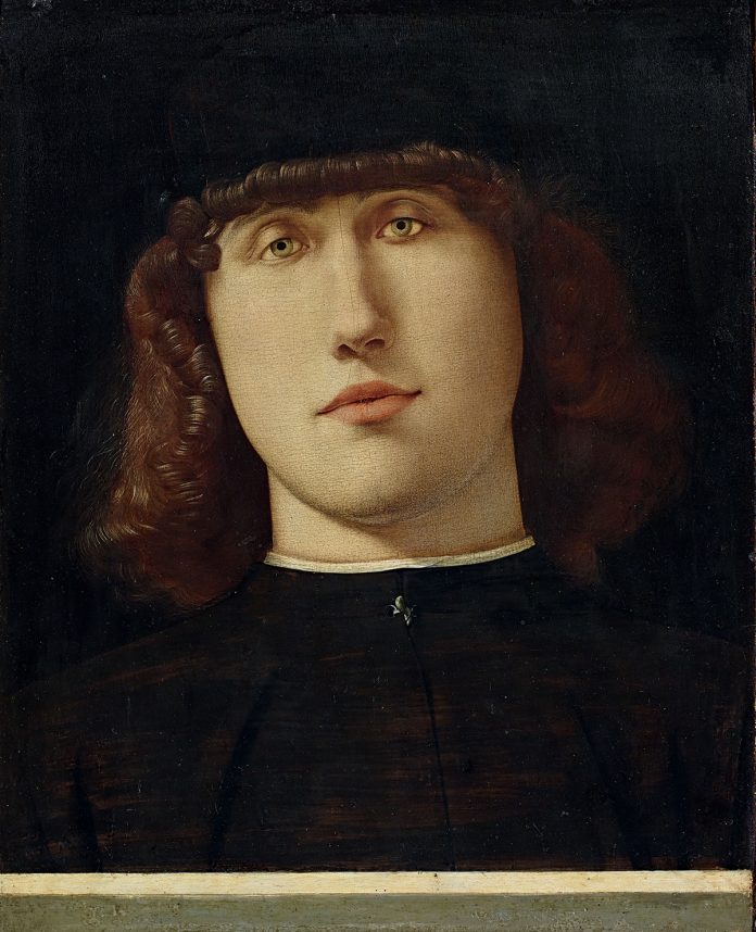 3.AccademiaCarrara_LorenzoLotto_RitrattoDiGiovane opera di lorenzo lotto all'accademia carrara