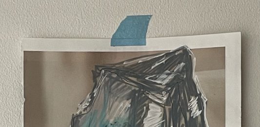 Interno borghese con iceberg: disegni di Ivo Bonacorsi a Monaco