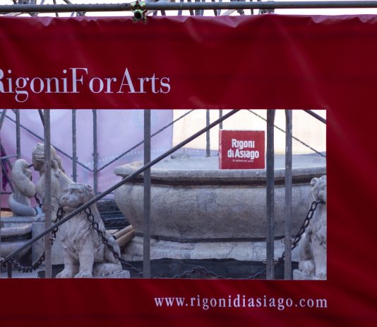 Rigoni di Asiago dà il via al restauro della fontana Contarini di Bergamo