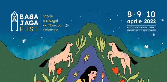 Ibridare le culture attraverso il fumetto: arriva BABA JAGA FEST Baba Jaga Fest - dall'8 al 15 aprile 2022 presso Industrie Fluviali, Roma - Locandina