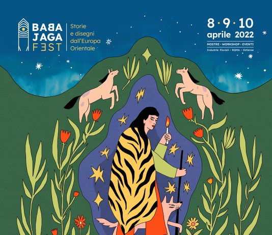 Ibridare le culture attraverso il fumetto: arriva BABA JAGA FEST Baba Jaga Fest - dall'8 al 15 aprile 2022 presso Industrie Fluviali, Roma - Locandina