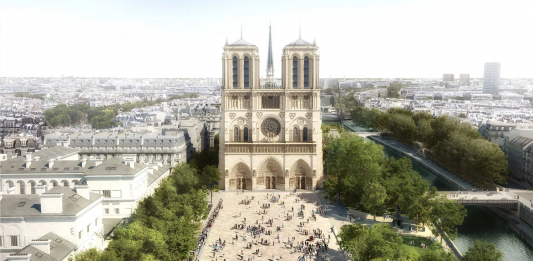 Una nuova piazza per Notre Dame, con uno sguardo all’ambiente