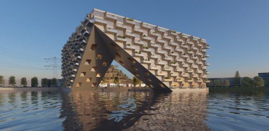 Il nuovo condominio sull’acqua nel cuore di Amsterdam